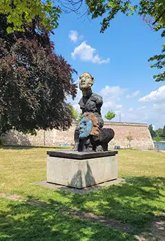 Kunstwerk am Alten Zoll - Plastik Beethoven von Markus Luebertz