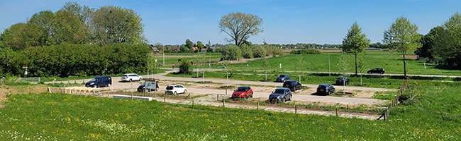 Parkplatz „Lange Paol“ zwischen Millingen und Kekerdom