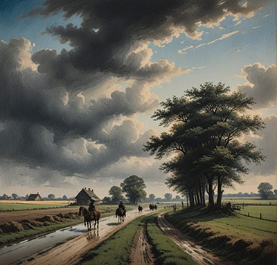 Ritter in der Ridderbuurt in Alphen aan den Rijn