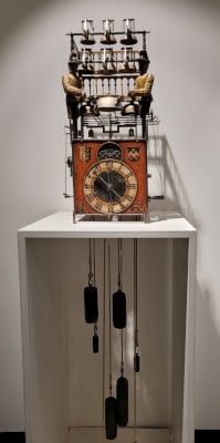 Mechanische Uhr mit Glockenspiel im Museum Speelklok in Utrecht