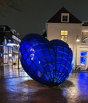 Blauwe hart Delft - das blaue Herz