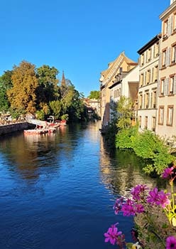 Angrenzende Viertel Petite France in Strasbourg