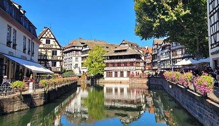 Malerische Viertel Petite France in Straßburg