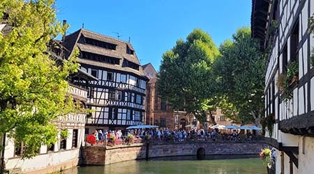 Malerische Viertel Petite France in Straßburg