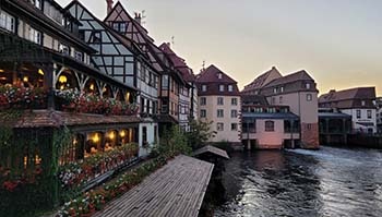 Malerische Viertel Petite France in Straßburg